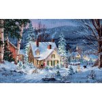 Gold Collection Winter's Hush Counted Cross Stitch Kit (image for) Gold Collection Winter's Hush Counted Cross Stitch Kit